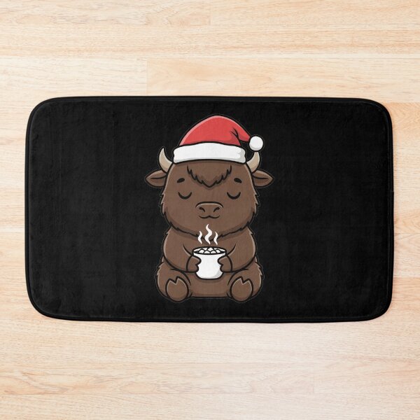 Item preview, Festive Winter Bison Hot Chocolate Santa Hat designed and sold by k3rstman1.