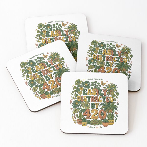 Item preview, Easily Distracted by 420 – Chill Humor Design, Relax Lifestyle  designed and sold by Im-Ara.