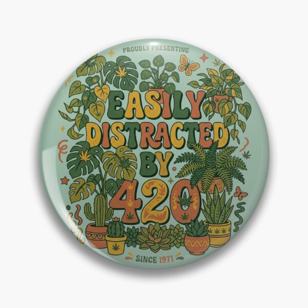 Item preview, Easily Distracted by 420 – Chill Humor Design, Relax Lifestyle  designed and sold by Im-Ara.
