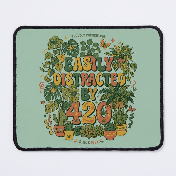 Item preview, Easily Distracted by 420 – Chill Humor Design, Relax Lifestyle  designed and sold by Im-Ara.