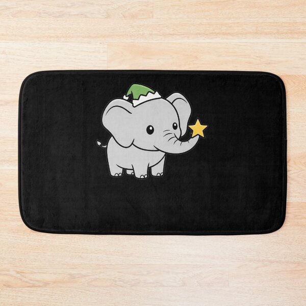 Item preview, Cute Christmas Elephant with Elf Hat and Star designed and sold by k3rstman1.