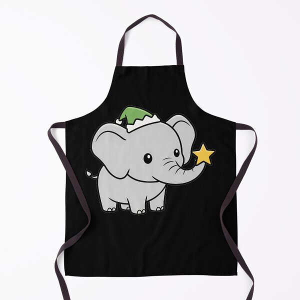 Item preview, Cute Christmas Elephant with Elf Hat and Star designed and sold by k3rstman1.