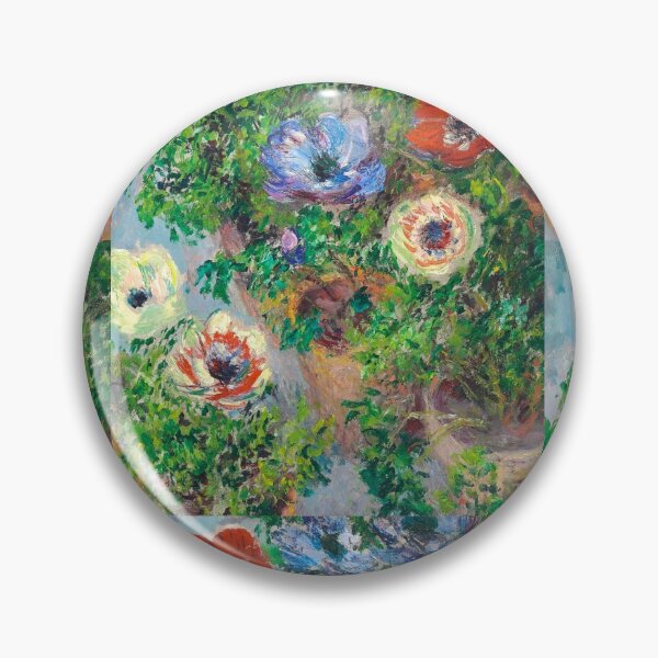 Item preview, Claude Monet — Anemones in a Pot, French Impressionism 1885 designed and sold by L'Atelier 1888.