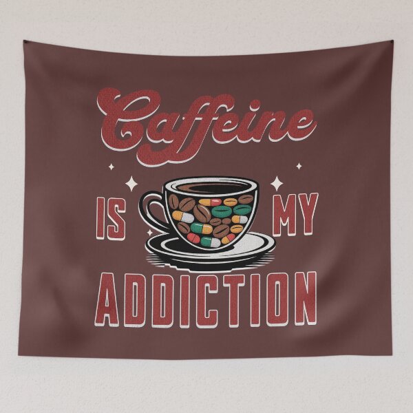 Item preview, Coffee Is My Addiction Funny Coffee Lover Vintage Graphic T-Shirt designed and sold by Negisandeep studio.