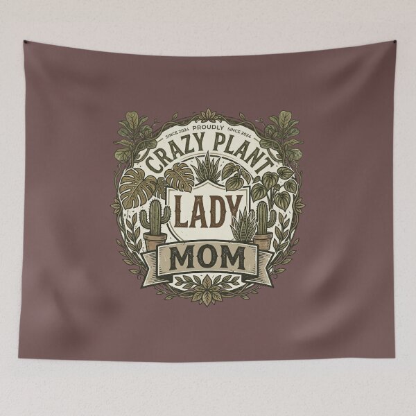 Item preview, Crazy Plant Lady Mom – Proudly Best Plant Mom Ever, Funny Gardening designed and sold by Im-Ara.