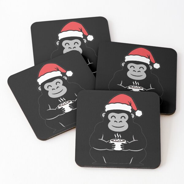 Item preview, Festive Christmas Gorilla Drinking Hot Cocoa designed and sold by k3rstman1.