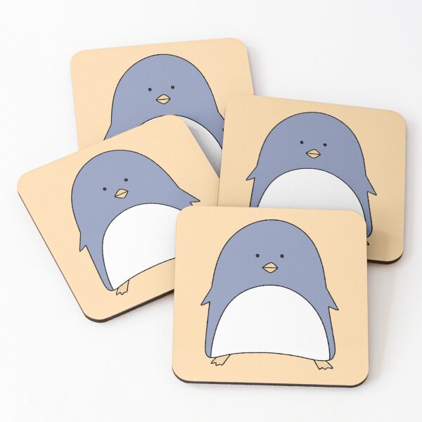 Item preview, Round Blue Penguin Illustration designed and sold by ubborn.