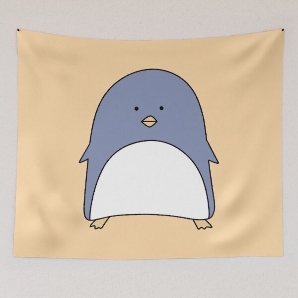 Item preview, Round Blue Penguin Illustration designed and sold by ubborn.