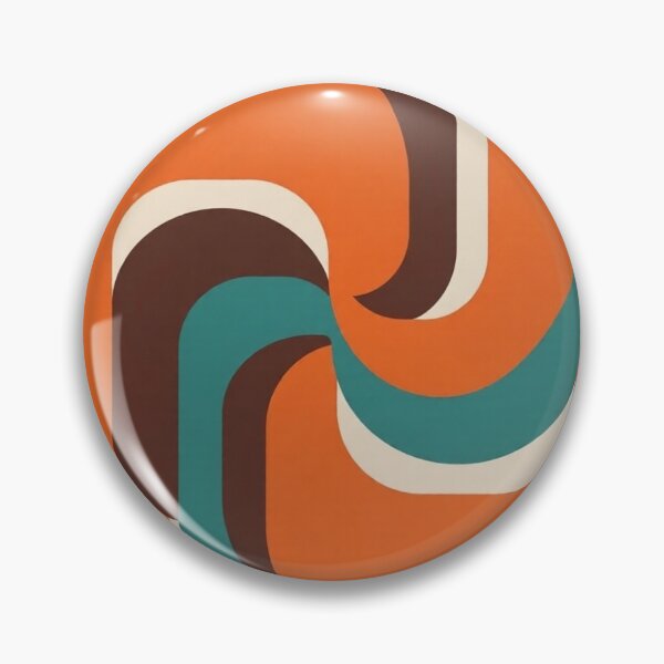 Item preview, Retro Flow in orange and turquoise designed and sold by Ozzy-G.