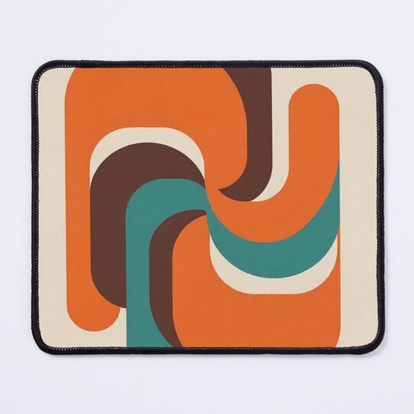 Item preview, Retro Flow in orange and turquoise designed and sold by Ozzy-G.
