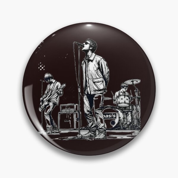 Item preview, Minimalist Line Art Of Oasis-Performing Britpop Band designed and sold by Black-Montana.