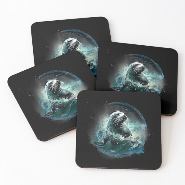 Item preview, Cute Seal Ocean Splash Water Marine Animal Wildlife Graphic designed and sold by alber-garnell.