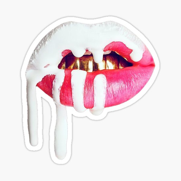 kylie cosmetics lip logo Sticker