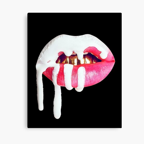 kylie cosmetics lip logo Canvas Print