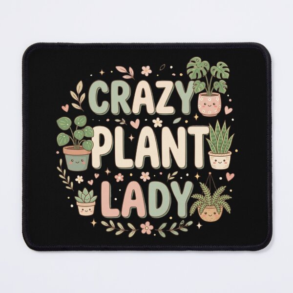 Item preview, Crazy Plant Lady – Cute Plant Mom Aesthetic, Cottagecore Plant Lover designed and sold by Im-Ara.