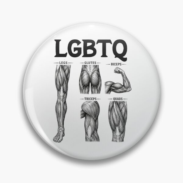 Item preview, LGBTQ Legs Glutes Biceps Triceps Quads Gym Lover Workout designed and sold by ZalcArtStore.