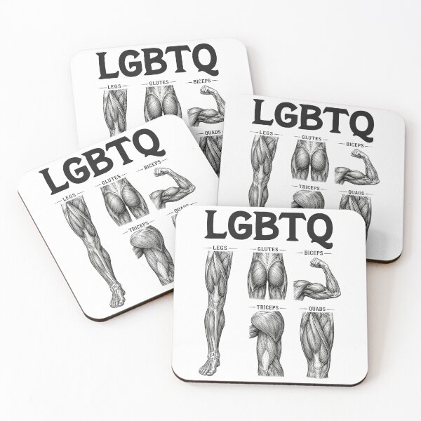 Item preview, LGBTQ Legs Glutes Biceps Triceps Quads Gym Lover Workout designed and sold by ZalcArtStore.