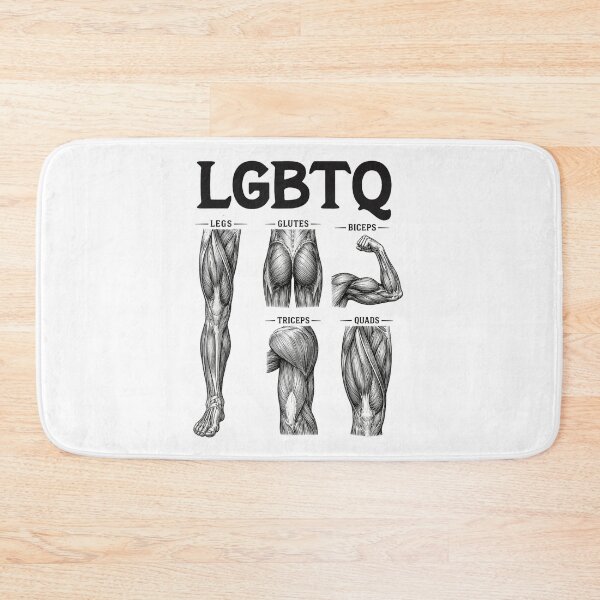 Item preview, LGBTQ Legs Glutes Biceps Triceps Quads Gym Lover Workout designed and sold by ZalcArtStore.