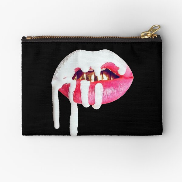 kylie cosmetics lip logo Zipper Pouch