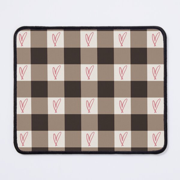 Item preview, Brown Gingham Heart Pattern | Coquette Romantic Aesthetic Design designed and sold by PetiteEthos.