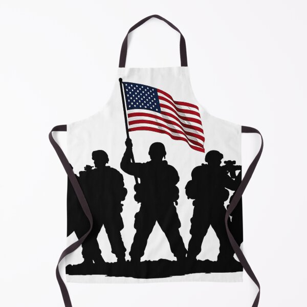 Item preview, USA Independence Day Soldier Silhouette Patriotic Flag Design designed and sold by RolMerch.