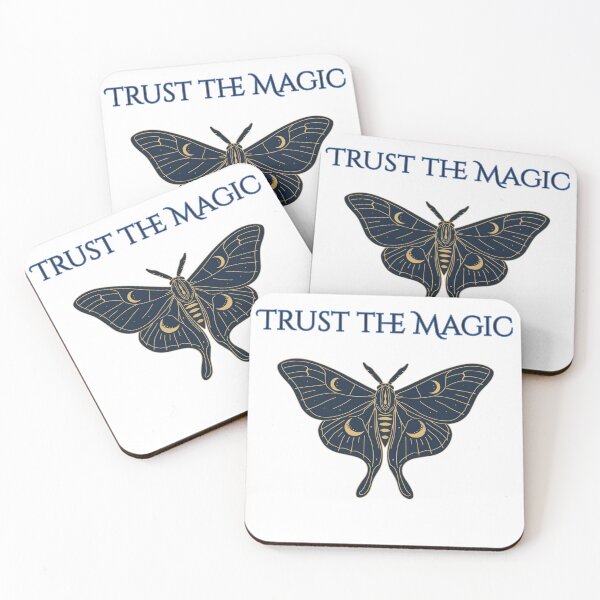 Item preview, Celestial Luna Moth - Mystical Moon & Stars Botanical Art designed and sold by Brownpants.