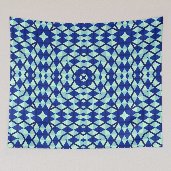 Item preview, Totemic Oceanic Polygon - Aztec Samoan Tiki  - Anniversary Gifts For Him designed and sold by RoyalStarsPatts.