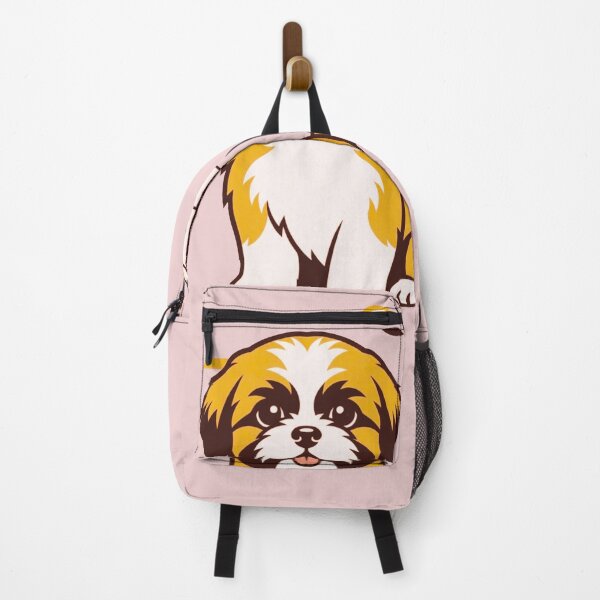 Item preview, Cute Shih Tzu Puppy Art with Gold Bamboo Elements designed and sold by BLUESKY11a.