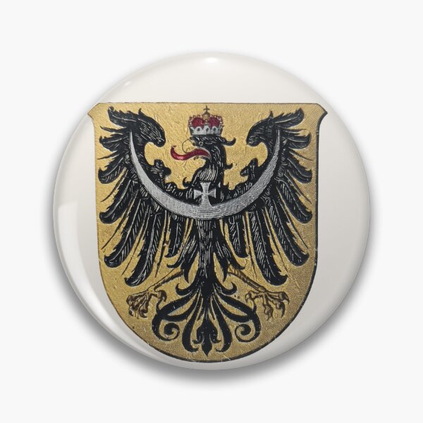 Item preview, Coat of Arms of Silesia Black Eagle on Gold Prussian Province designed and sold by BestVarieties.