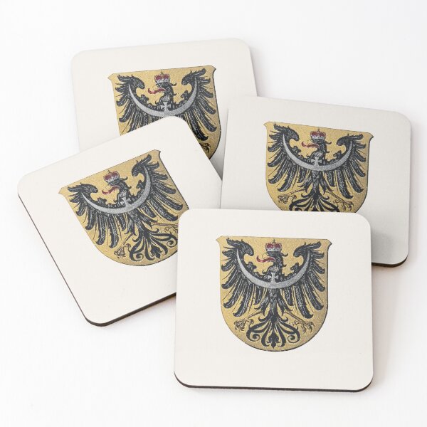 Item preview, Coat of Arms of Silesia Black Eagle on Gold Prussian Province designed and sold by BestVarieties.