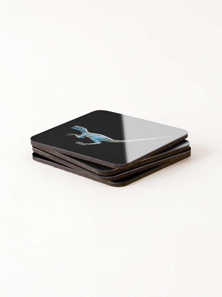 Thumbnail 4 of 5, Coasters (Set of 4), Blue Raptor designed and sold by DavidRMurphy.