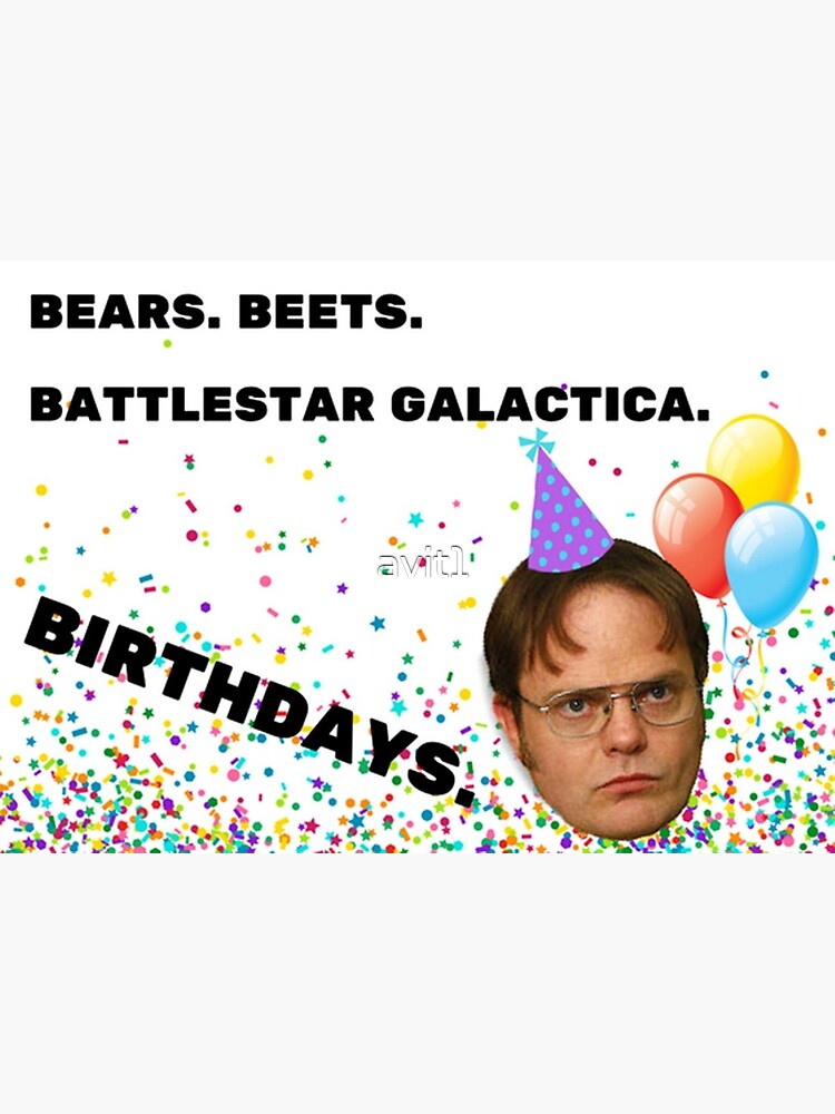 The Office, It is your birthday, Dwight Schrute, Gifts, Presents, Ideas  Greeting Card for Sale by Willow Days