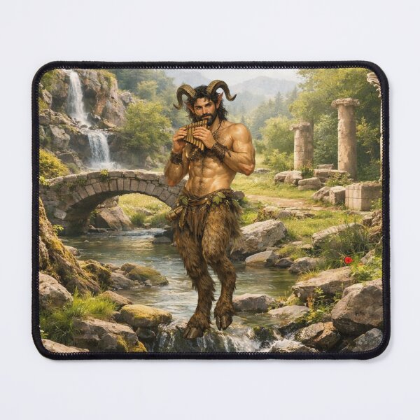Item preview, Pan the Forest Guardian – Mythic Satyr Art designed and sold by MysticOzzy.