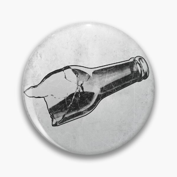 Item preview, Broken Bottle Dark Noir Gritty Crime Street Punk Art designed and sold by Ghoul Enterprises.