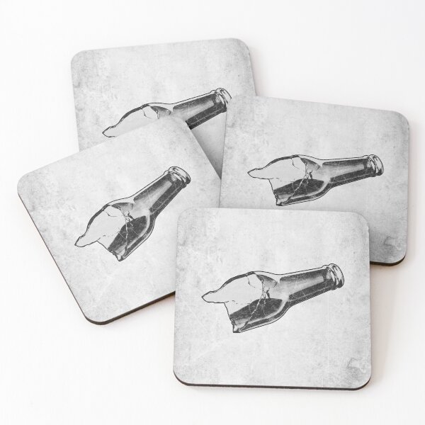 Item preview, Broken Bottle Dark Noir Gritty Crime Street Punk Art designed and sold by Ghoul Enterprises.