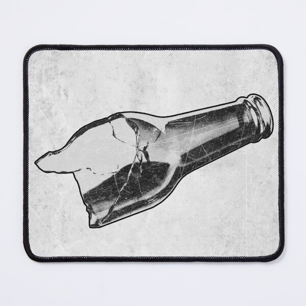 Item preview, Broken Bottle Dark Noir Gritty Crime Street Punk Art designed and sold by Ghoul Enterprises.