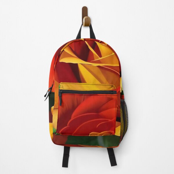 Item preview, Fiery Sunset Rose - Vibrant Red and Gold Floral Illustration designed and sold by Serene Strokes Art.