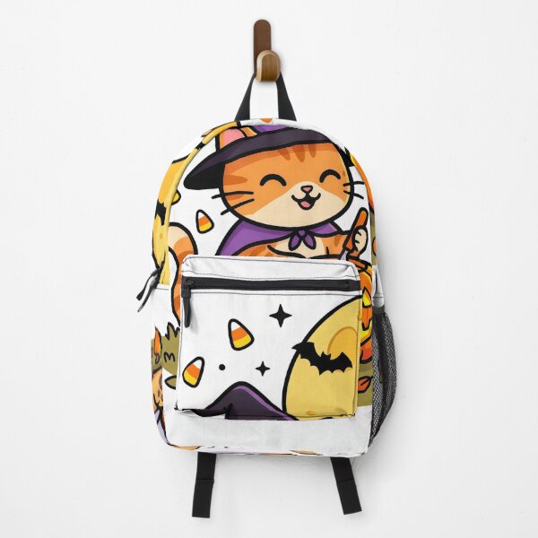 Item preview, Cute Cat Witch & Ghost Puppy – Kawaii Halloween Pumpkin Carving Pets designed and sold by Furfolkz.