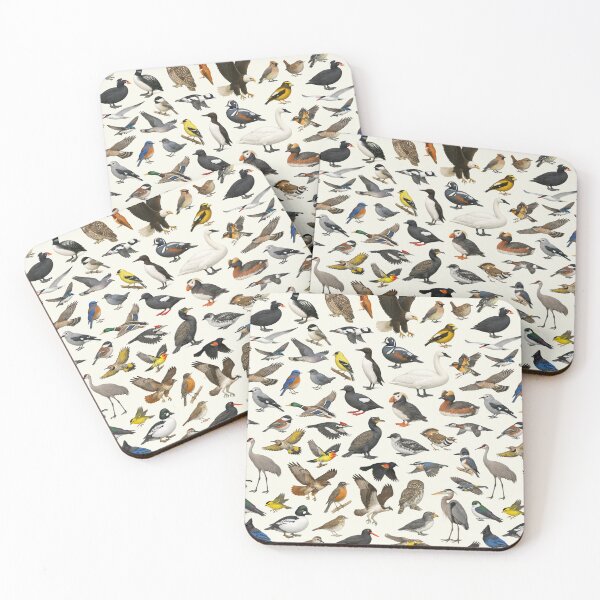 Item preview, Birds of the Pacific Northwest Retro Wildlife Chart designed and sold by kakarikihill.