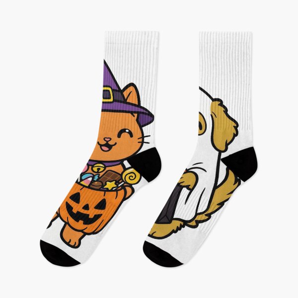 Item preview, Cute Halloween Cat Witch & Ghost Dog – Trick or Treat Kawaii Pet Candy Design designed and sold by Furfolkz.