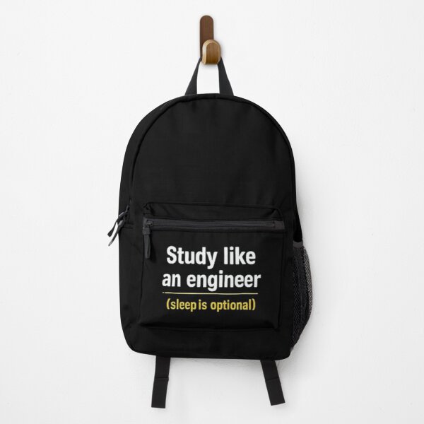 Item preview, Study Like An Engineer: (Sleep is Optional) - Funny Student Life Quote designed and sold by Amr Darwish Graphic designer.