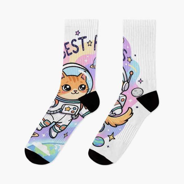 Item preview, Best Friends Space Cat & Dog Astronaut – Cute Kawaii Galaxy Pet Friendship Design designed and sold by Furfolkz.