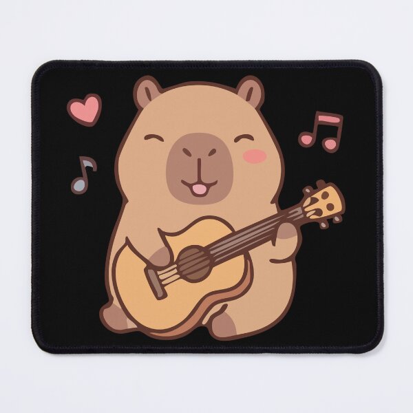 Item preview, Cute Capybara Playing Guitar designed and sold by PeterskyDesign.