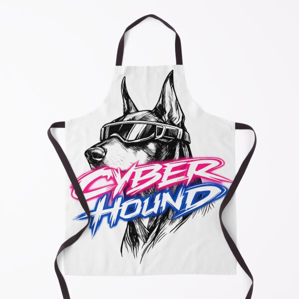 Item preview, Cyber Hound Futuristic Y2K Doberman Graphic T-Shirt designed and sold by tineldesign.