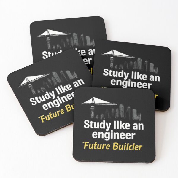 Item preview, Study Like An Engineer - Future Builder Skyline with Crane Design. designed and sold by Amr Darwish Graphic designer.