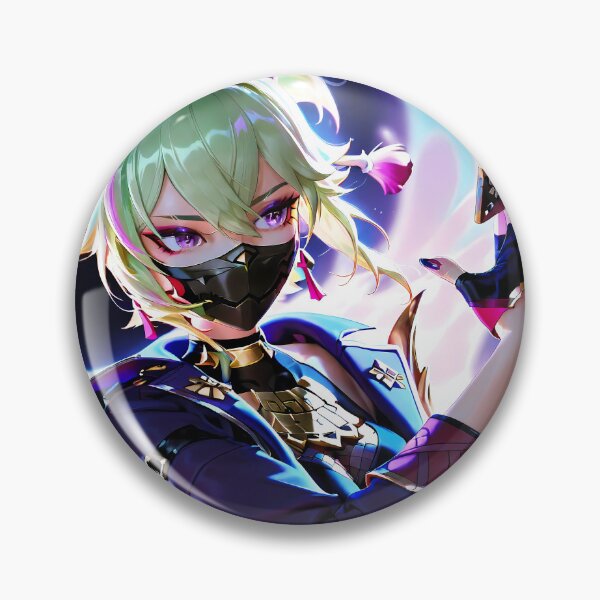 Item preview, Kuki Shinobu Genshin Impact Neon Cyberpunk Glow designed and sold by PMartistStudio.