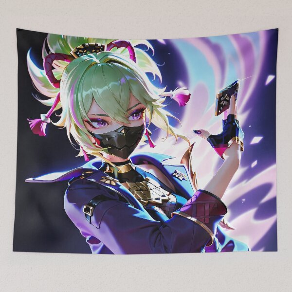 Item preview, Kuki Shinobu Genshin Impact Neon Cyberpunk Glow designed and sold by PMartistStudio.