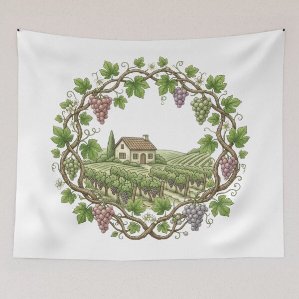 Item preview, Rustic Vineyard & Italian Villa Wreath designed and sold by MoonSoul Studio.