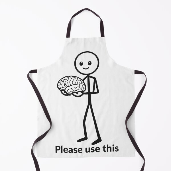 Item preview, Please Use This Brain – Funny Stick Figure Design designed and sold by RolMerch.