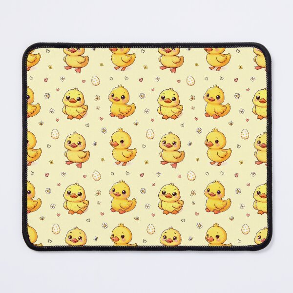 Item preview, Cute Kawaii Duck Pattern with Flowers and Eggs designed and sold by HelgaCraftery.